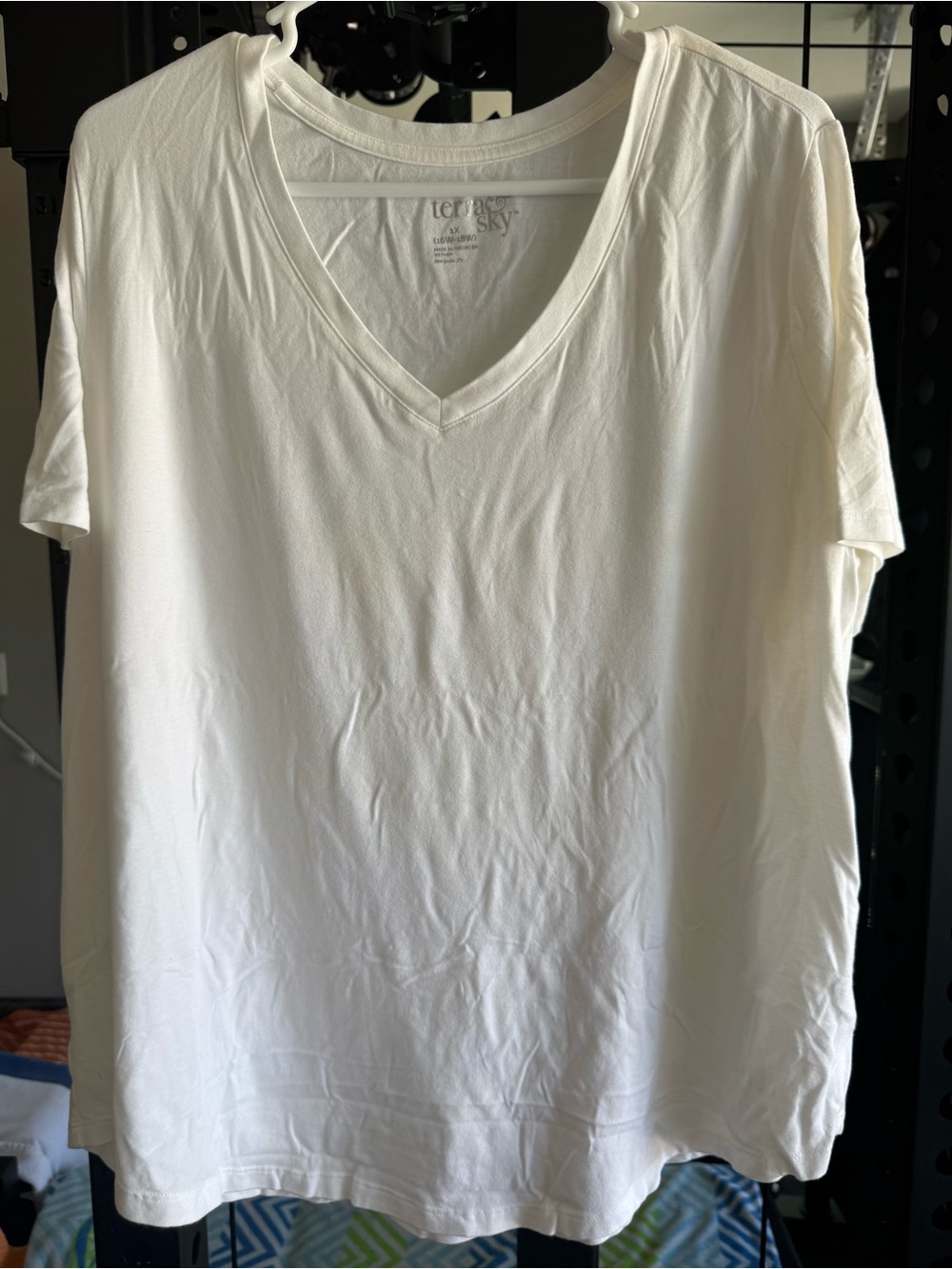 Women’s White V-Neck T-Shirt